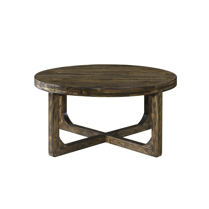Kerby - Round Coffee Table - Dark Brown