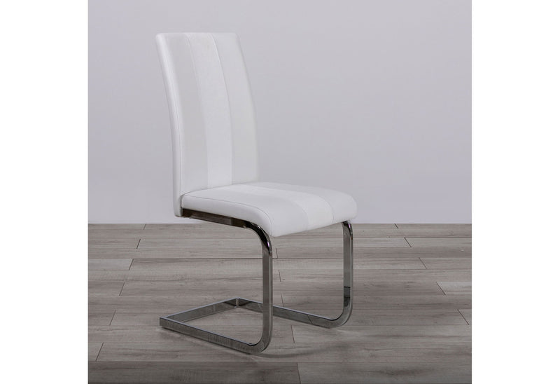 D1628 - 5 Piece Dining Room Set (D1628 Dining Table And 4 D915 Dining Chairs) - White