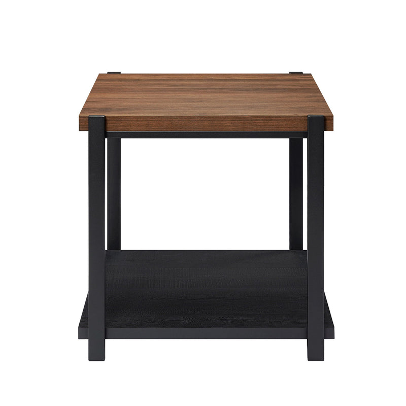 Linea - 3 Piece Occasional Set (1 Coffee & 2 End Tables) - Black / Brown