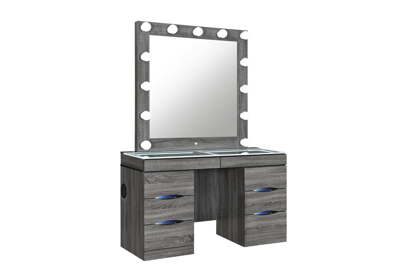 Lexi - Vanity With Speaker - Brown
