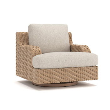 Wrights Beach - Swivel Glider Chair With Cushion - Beige - Furniture Source (IA) 