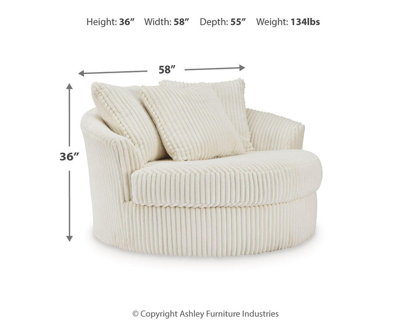 Lindyn - Oversized Swivel Accent Chair