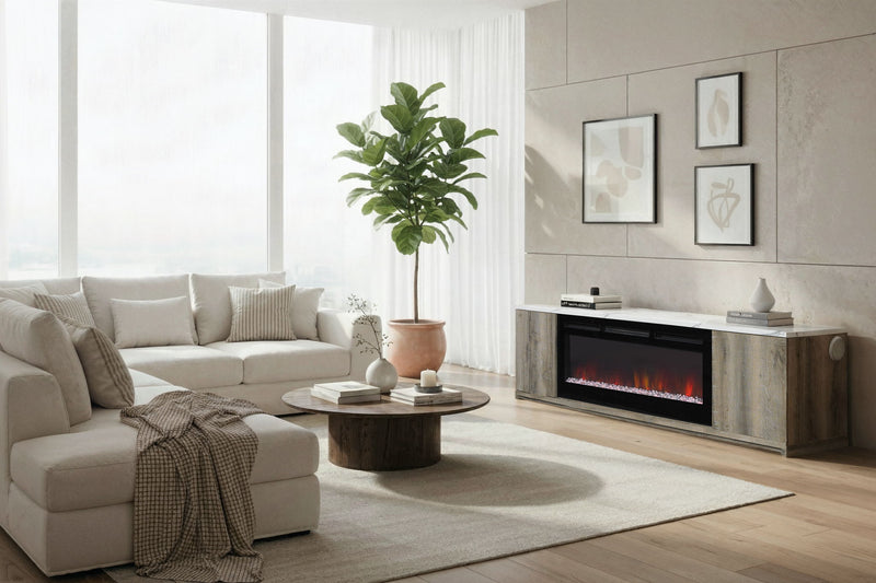Maya - 71" Entertainment Unit With Speaker - Natural