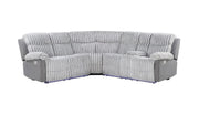 U6028 - Sectional With LED - Gray - Furniture Source (IA) 
