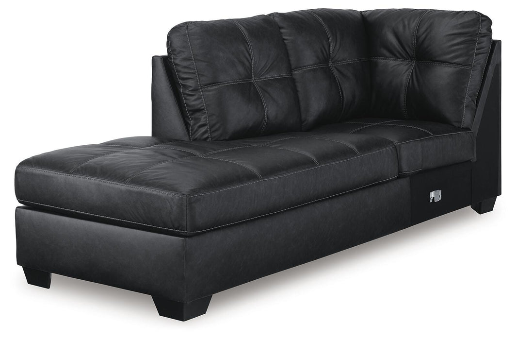 Barlin Mills Sectional with Chaise - Furniture Source (IA) 