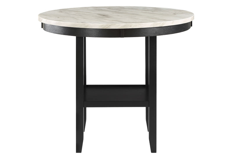 D40011 - 5 Piece Dining Room Set (D40011 Bar Table And D1622 Four Bar Stools) - Dark Gray