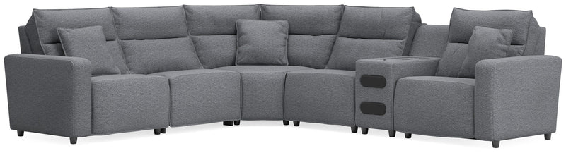 Modmax II - Reclining Sectional - Salt And Pepper