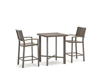 Vista Point - Counter Table Set (Set of 3) - Brown - Furniture Source (IA) 