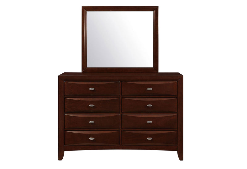 Linda - 5 Piece Full Bedroom Set - Merlot