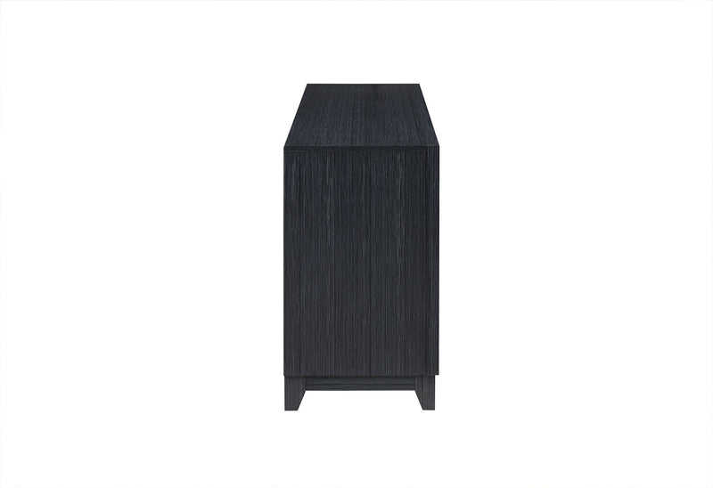 Lily - 72" Entertainment Unit With LED, Speakers, Crystal Inserts - Dark Gray