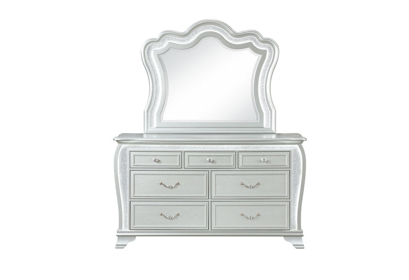 Aria - Mirror With LED - Silver