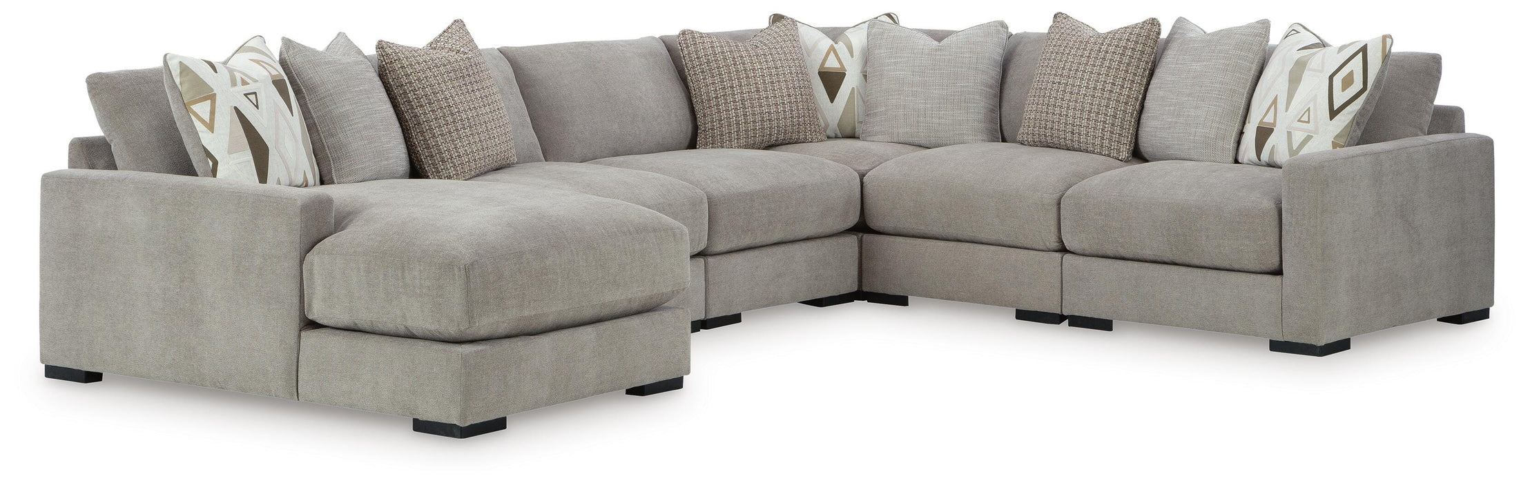 Aslan Court Sectional with Chaise - Furniture Source (IA) 