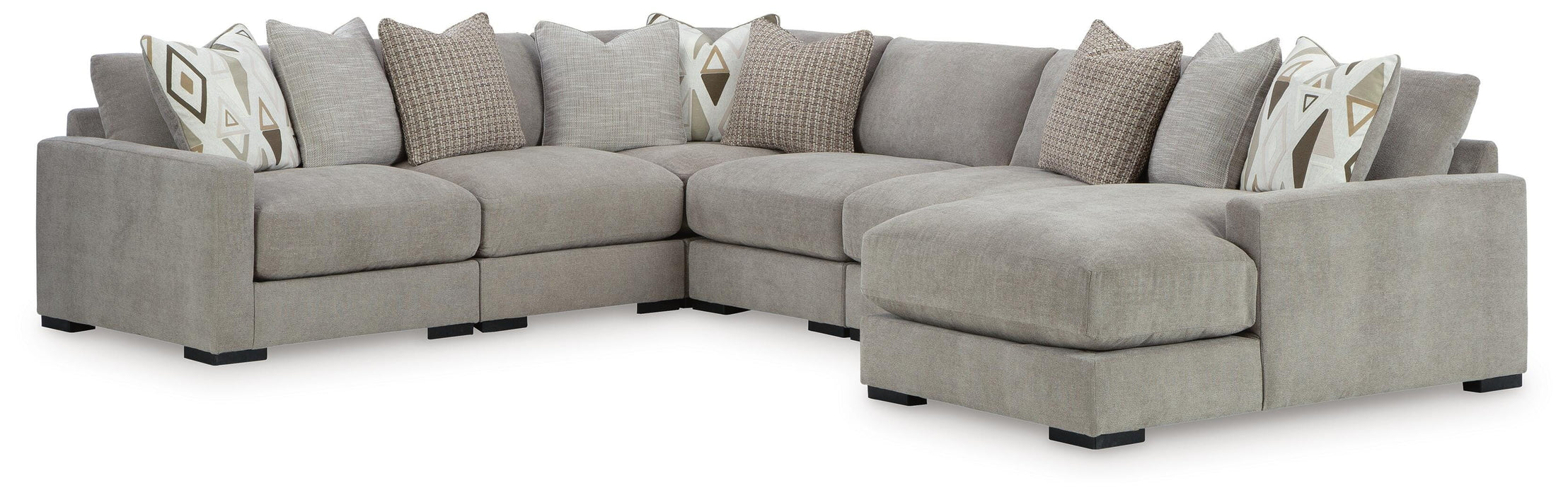 Aslan Court Sectional with Chaise - Furniture Source (IA) 
