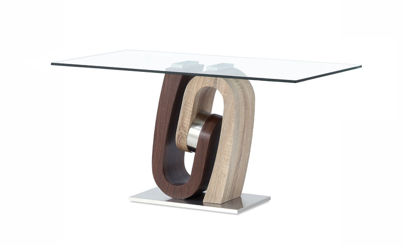 T4126 - Coffee Table - Dark Brown / Oak