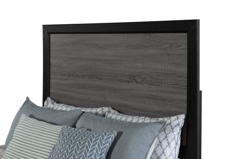 Lisbon - 4 Piece Twin Bedroom Set (Bookcase Twin Bed, Dresser, Mirror And Nightstand) - Black / Gray