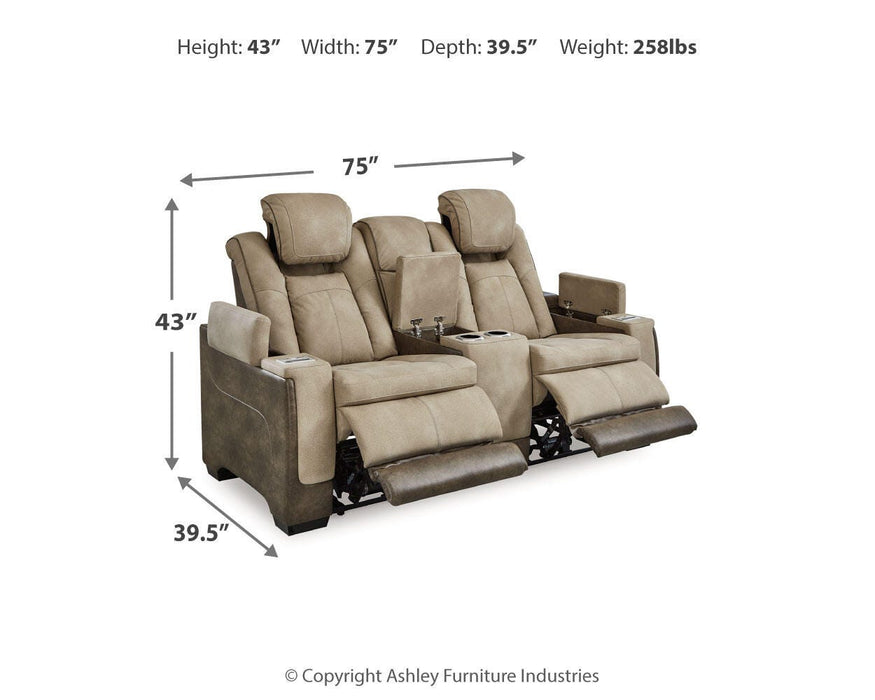 Next-Gen DuraPella Power Reclining Loveseat with Console - Furniture Source (IA) 