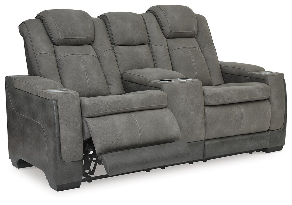 Next-Gen DuraPella Power Reclining Loveseat with Console - Furniture Source (IA) 