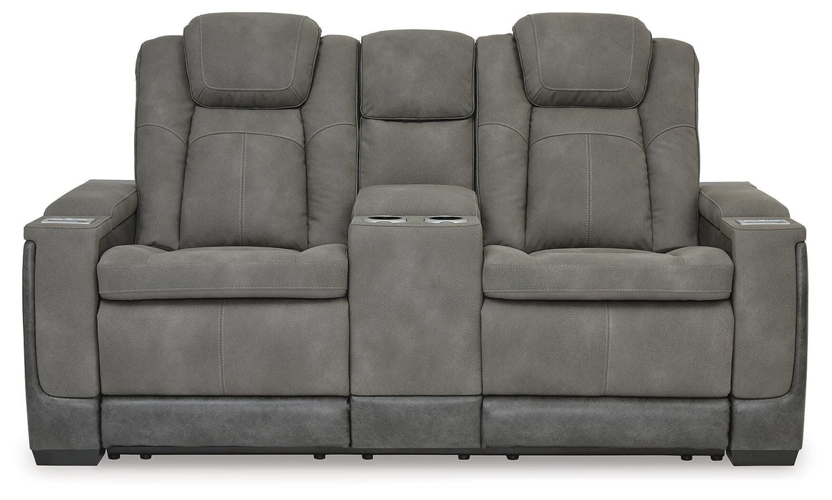 Next-Gen DuraPella Power Reclining Loveseat with Console - Furniture Source (IA) 