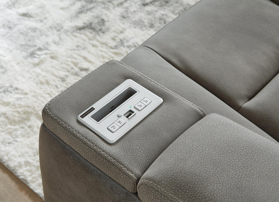 Next-Gen DuraPella Power Reclining Loveseat with Console - Furniture Source (IA) 