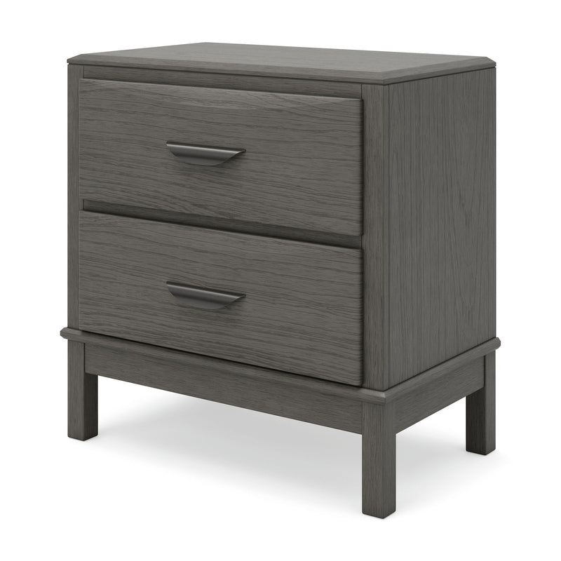 Mazing - Two Drawer Night Stand - Gray - Furniture Source (IA) 