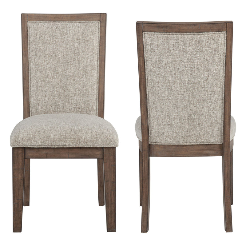 Augusta - Upholstered Side Chair (Set of 2) - Rustic Brown - Furniture Source (IA) 
