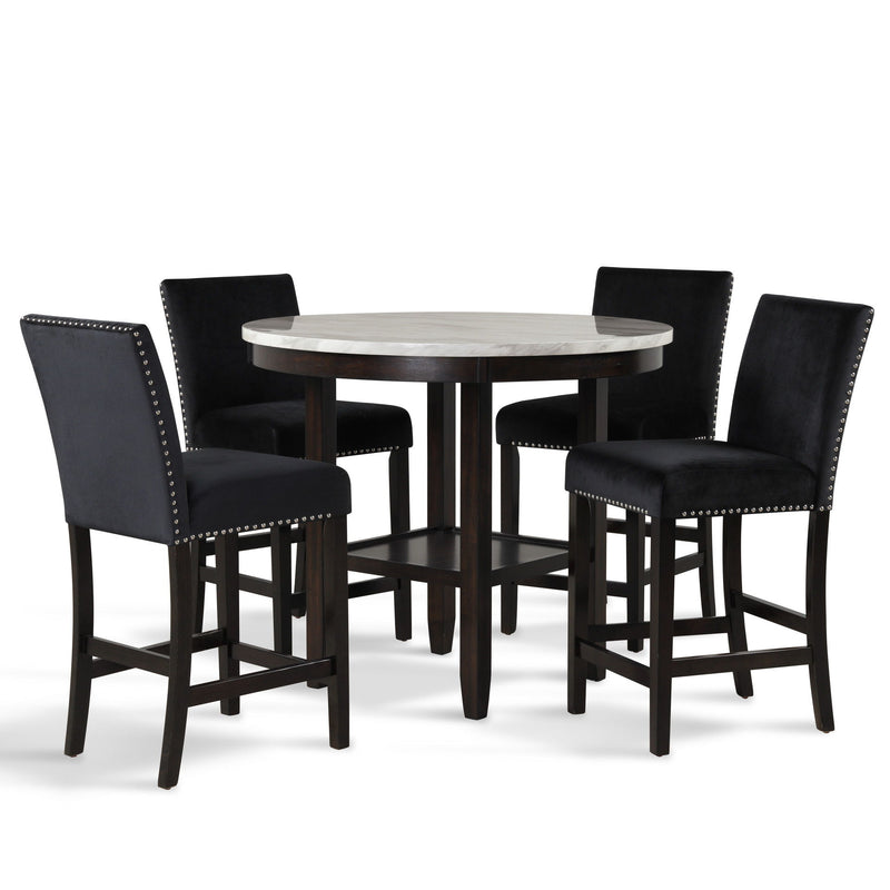 Celeste - Round Counter Table - Espresso