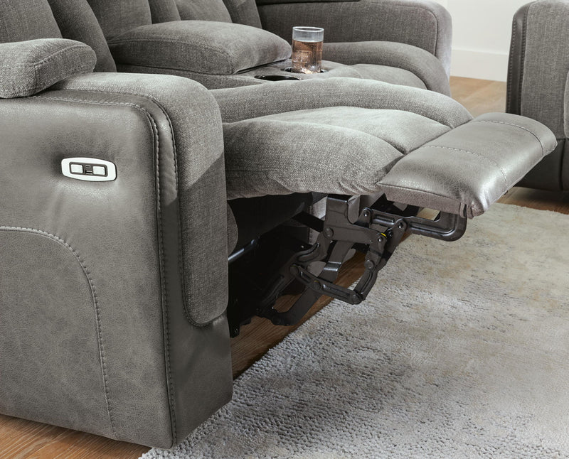 Mixed Motion - Power Reclining Loveseat With Console / Adjustable Headrest