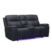 Hartley - Reclining Console Loveseat - Furniture Source (IA) 
