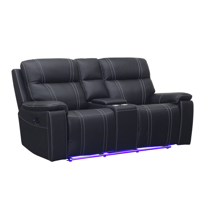 Hartley - Reclining Console Loveseat - Furniture Source (IA) 
