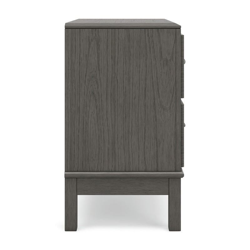 Mazing - Two Drawer Night Stand - Gray - Furniture Source (IA) 