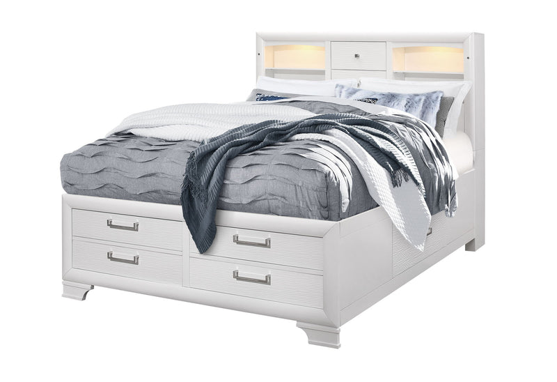 Jordyn - 5 Piece Queen Bedroom Set - White