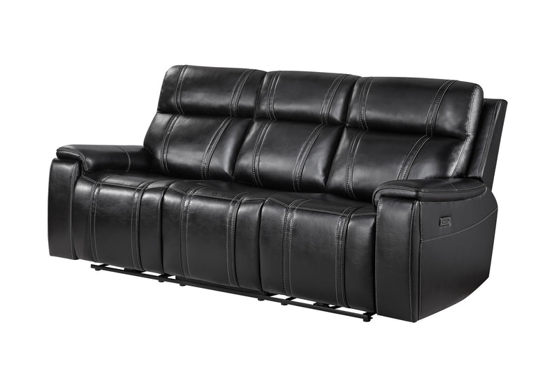 U8880 - 3 Piece Living Room Set (Power Reclining Sofa / Power Console Reclining Loveseat / Power Recliner) - Black