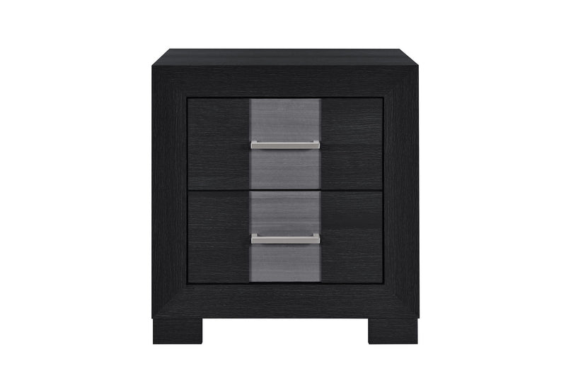 Optimus - 5 Piece Full Bedroom Set - Black
