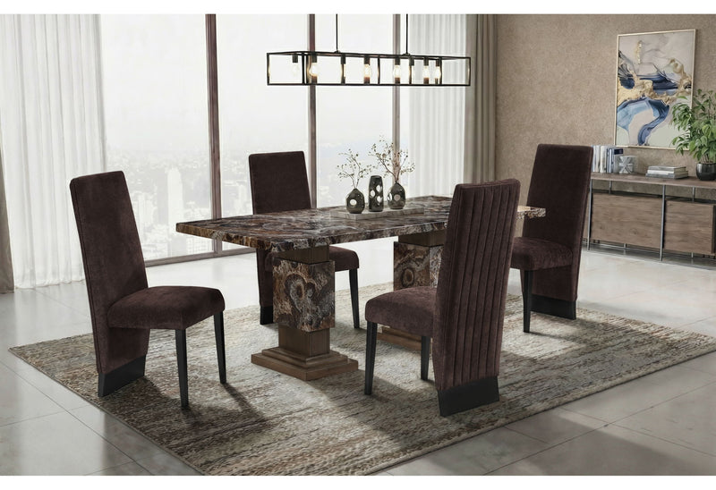 D12DT - Dining Table - Brown