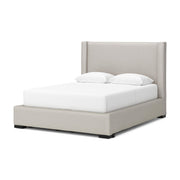 Brozmont - Queen Upholstered Storage Bed - Oatmeal - Furniture Source (IA) 