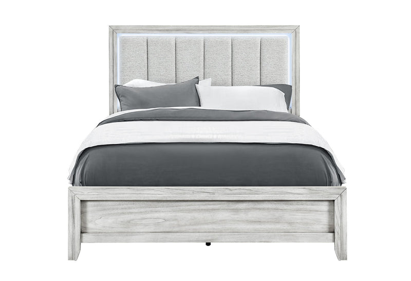 Elsie - 5 Piece Queen Bedroom Set - Light Gray