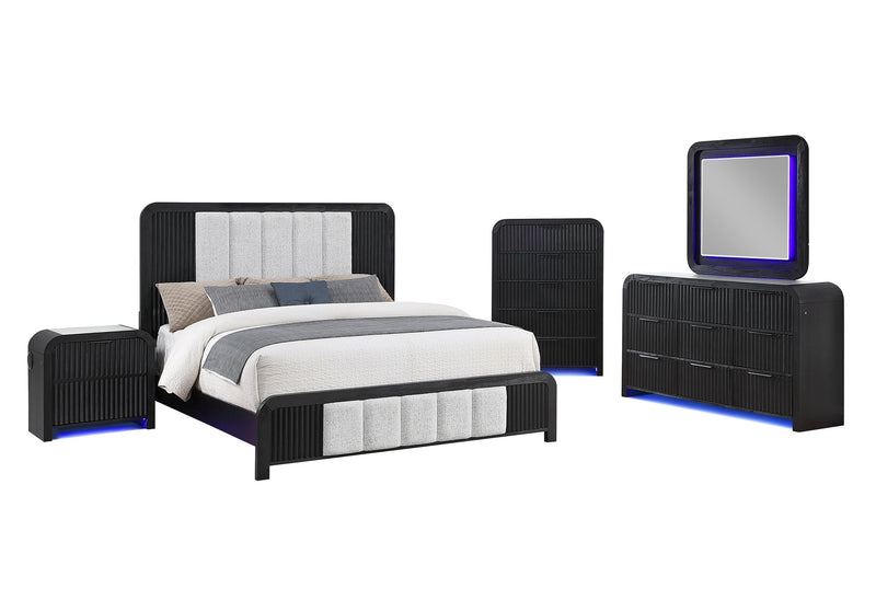 Beckett - 5 Piece King Bedroom Set - Black