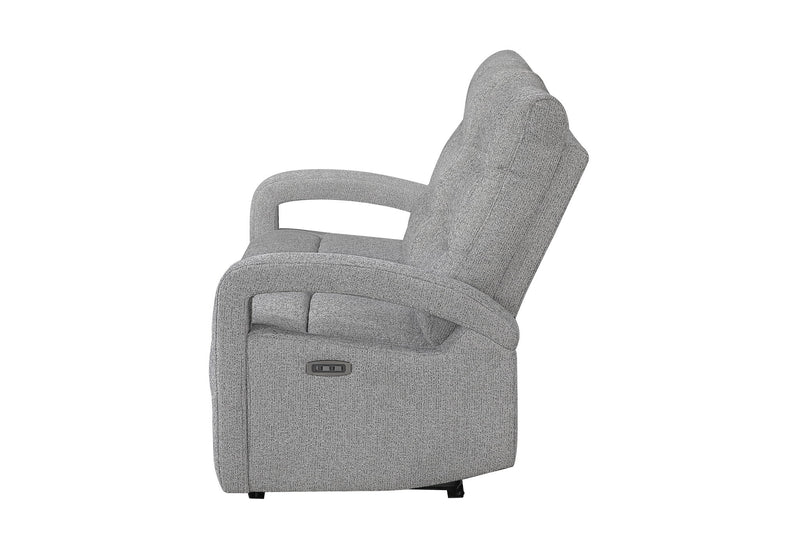 U6611 - Power Reclining Sofa With LED - Dark Gray