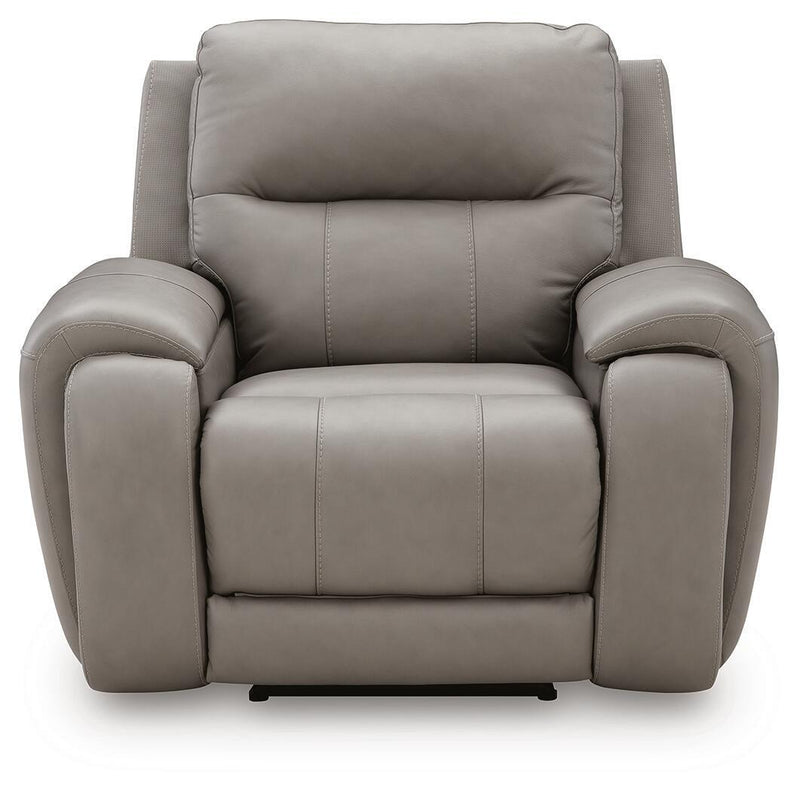 Real Moments - Power Recliner With Audio Seating - Ash