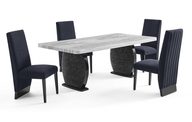 D2502 - 7 Piece Dining Room Set - Black