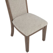 Augusta - Upholstered Side Chair (Set of 2) - Rustic Brown - Furniture Source (IA) 