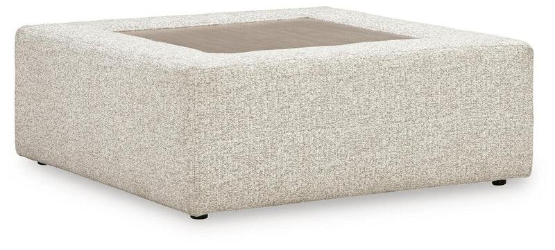 Ashbourne Estate - Oversized Accent Ottoman - Snowstone