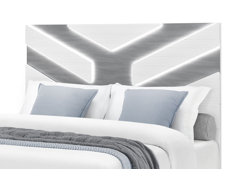 Optimus - 5 Piece Full Bedroom Set - White
