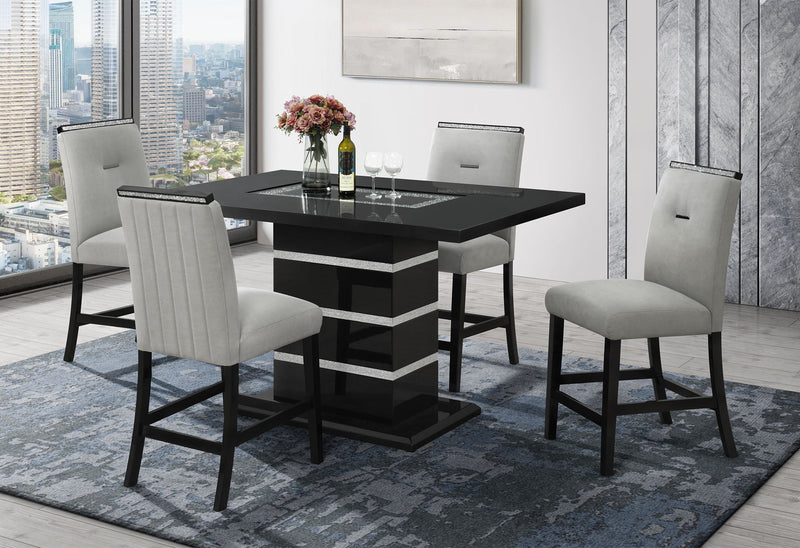 Monaco - Rectangular Bar Table - Black