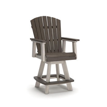 Vista Highlands - Barstool (Set of 2) - Brown / White - Furniture Source (IA) 