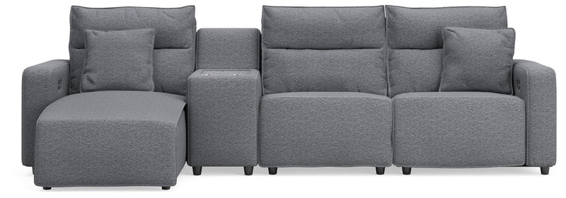 Modmax II - Reclining Sectional - Salt And Pepper
