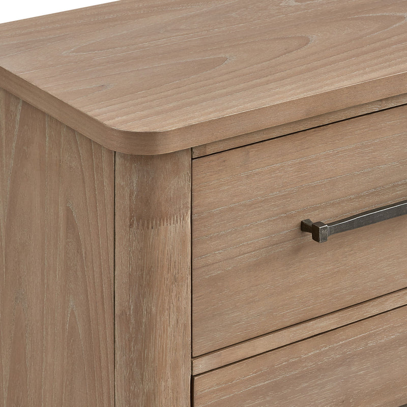 Anika - 2 Drawer Nightstand - Natural / Brown