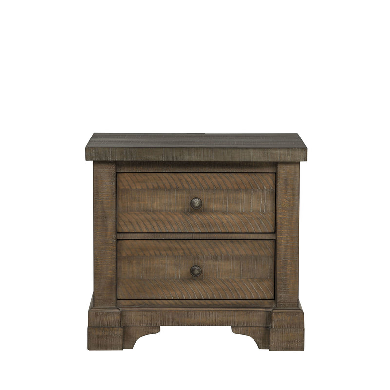 Augusta - Two Drawer Nightstand With USB Port - Furniture Source (IA) 