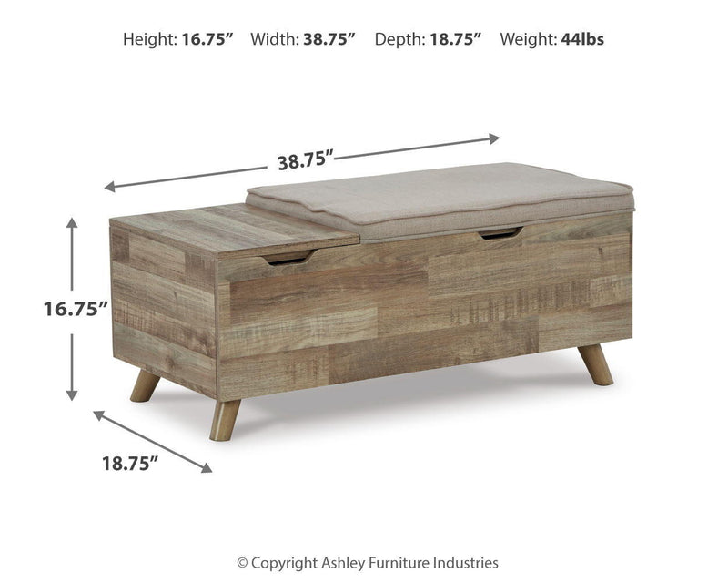 Gerdanet - Storage Bench - Beige