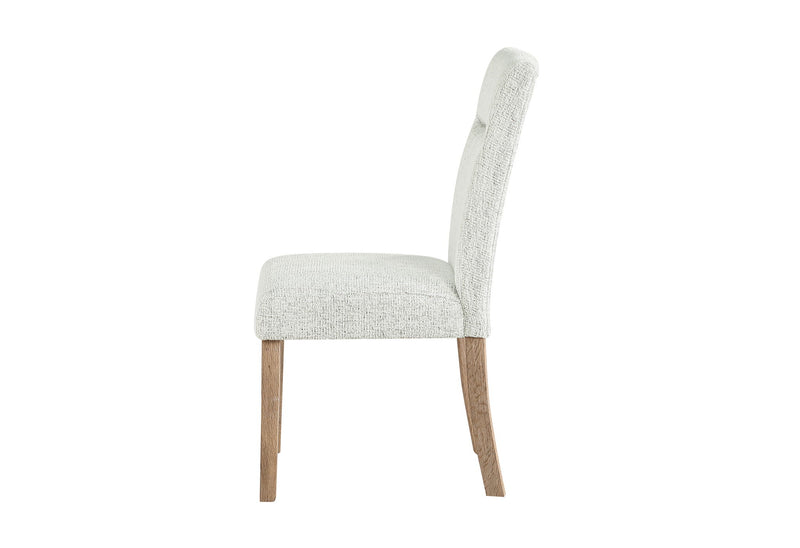 D2504 - 7 Piece Dining Room Set (Dining Table And 6 Dining Chairs) - Light Gray / White